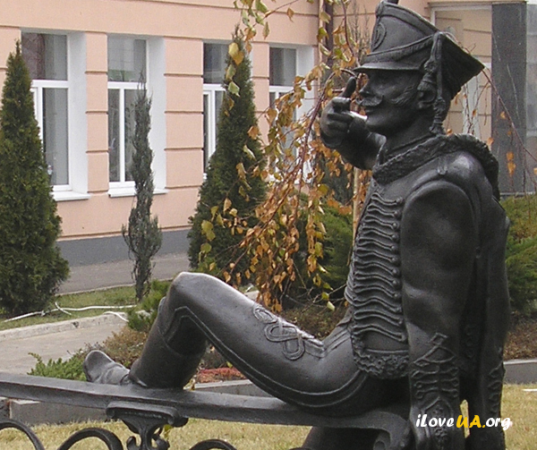 памятник поручику Ржевскому, Павлоград, скульптор Владимир Жбанов